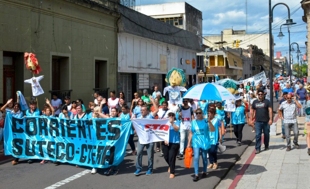 Docentes de Corrientes adhieren a las Carpas Educativas y al Paro Nacional Docente